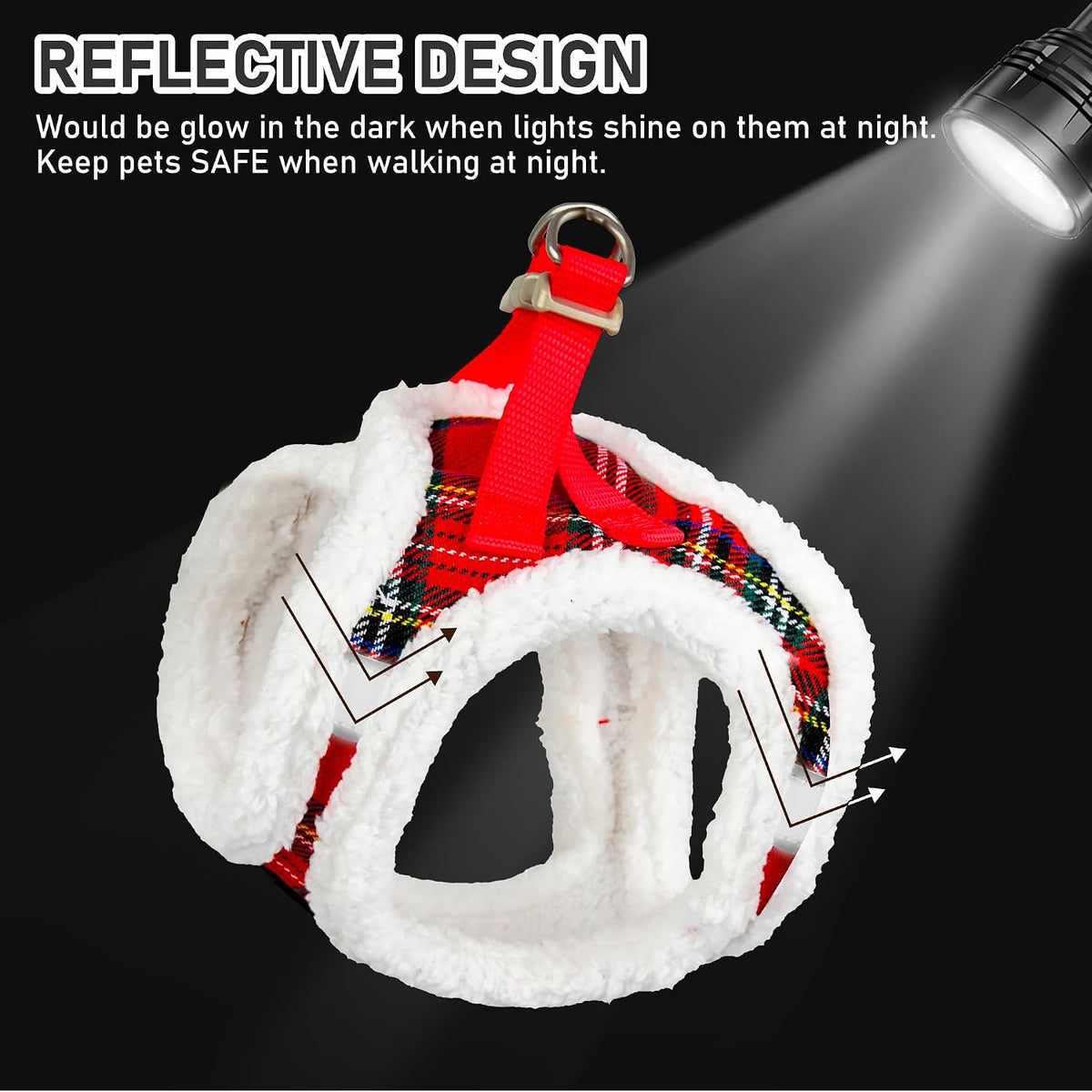 GAMUDA Step-In Harness, Collar & Leash Set — Warm Red