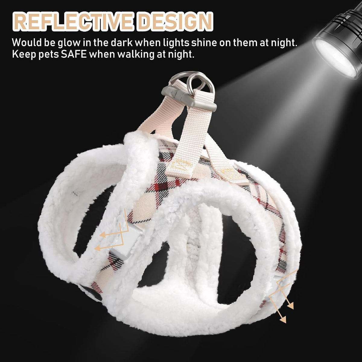 GAMUDA Step-In Harness, Collar & Leash Set — Warm Beige