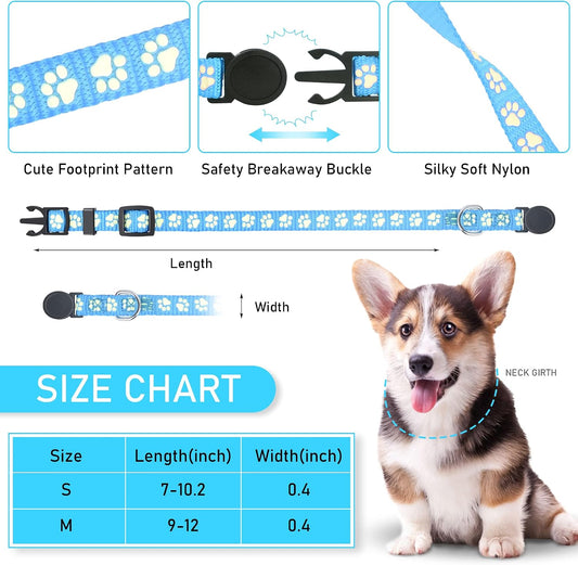 GAMUDA Night Glow Puppy Collars — Litter Set of 12