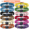 GAMUDA Puppy Collars Velvet – Super Soft Nylon Whelping Puppy ID - Adjustable Breakaway Litter Collars Pups – Assorted Colors Plain & Identification Collars with 2 Record Keeping Charts – Set of 12